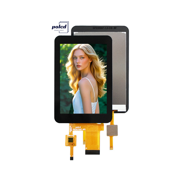 Polcd Alta relação de contraste tela LCD de 3,5 polegadas Alto brilho 320x480 Painel de toque capacitivo Tft LCD Display
