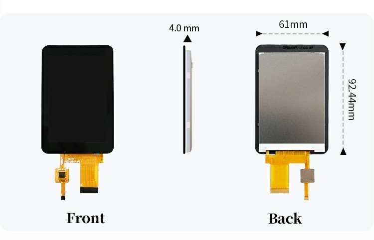 Polcd Alta relação de contraste tela LCD de 3,5 polegadas Alto brilho 320x480 Painel de toque capacitivo Tft LCD Display