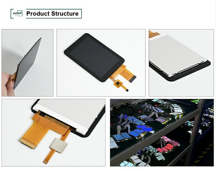 Polcd de alta luminosidade 3,5 polegadas Pequena TFT LCD Display 30pin 320*480 Capacitive Touch Screen