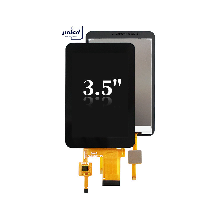Polcd CTP 320x480 Resolução 30 pin 3,5 polegadas TFT LCD touch screen Module 330 nit TN Display LCD de vidro