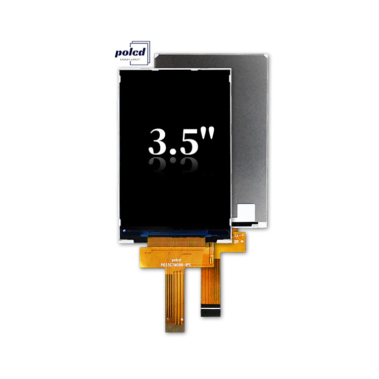 Polcd 3,5 polegadas 320x480 Resolução 350nits Mipi Interface ili9488 IC Vertical Type 3.5'' TFT LCD Display Module