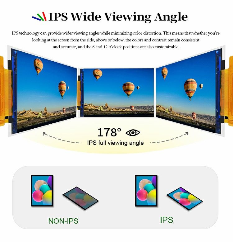 Polcd Ângulo de visão completo 4 polegadas 480*800 st7701s Interface RGB IPS 3.97 polegadas TFT LCD Modulo
