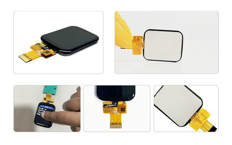 Polcd Tela sensível ao toque multicapacitiva TFT de 1,69 polegadas 4 linhas SPI 240x280 IPS Lcd