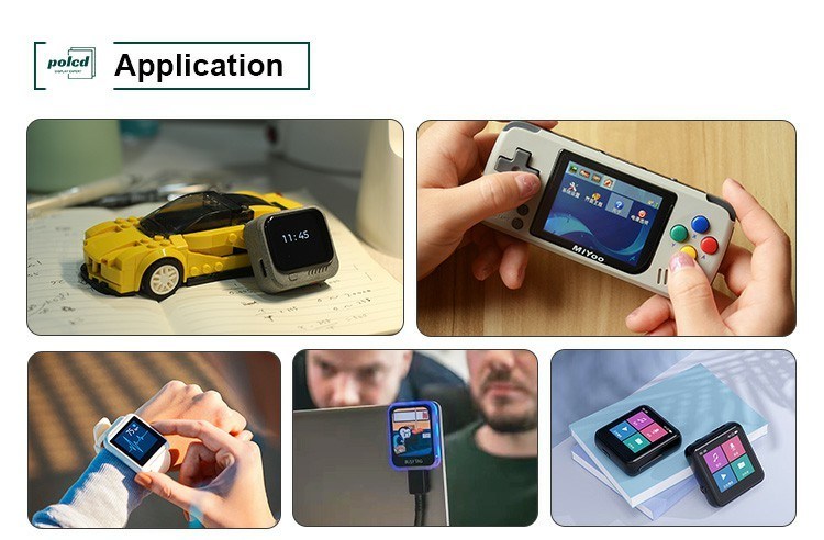 Polcd Tela sensível ao toque multicapacitiva TFT de 1,69 polegadas 4 linhas SPI 240x280 IPS Lcd