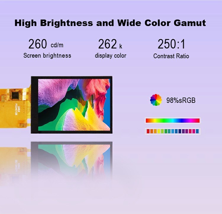 Polcd TFT 2.4 polegadas Spi interface LCD 240 * 320 RGB Color Touch Screen ST7789V 16pin 2.4 TFT Display