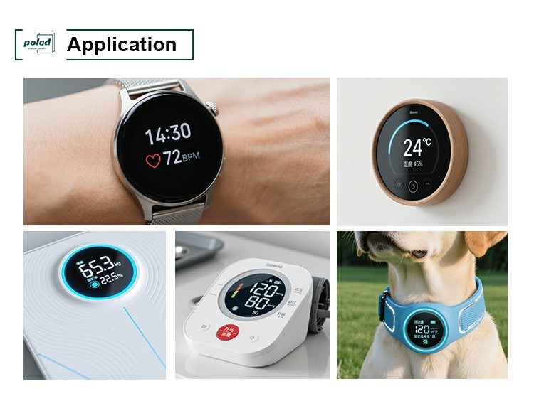 Polcd Custom 2.1 polegadas IPS TFT Round LCD Display Module com SPI RGB Interface