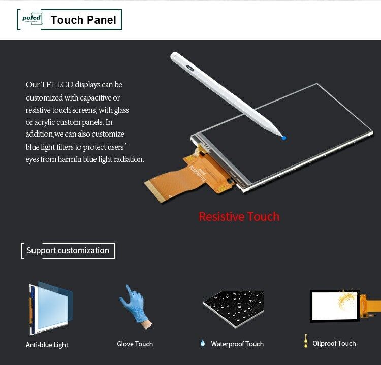 Polcd 3,95 polegadas 320*480 LCD Display Interface RGB ILI9488 40pin TFT Modulo LCD Transmissor