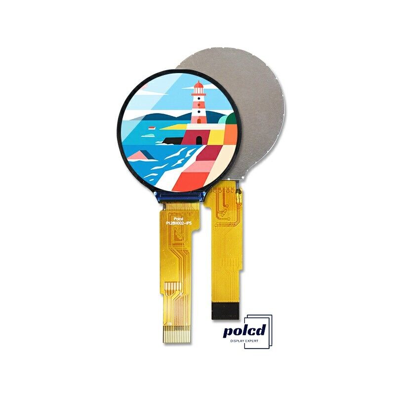 Polcd Redondo 240*240 1,28 1,3 polegadas touch Tft LCD Display SPI Interface GC9A01 Driver IC IPS Screen