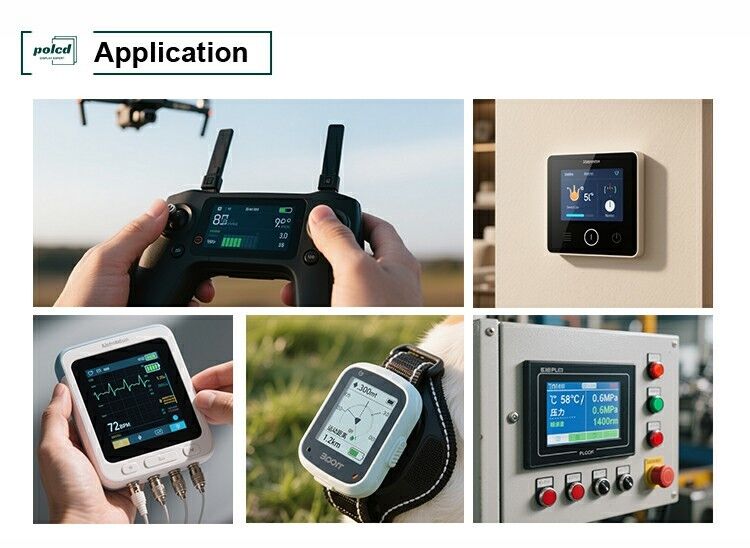 Polcd Preto 320*240 RGB TFT Display 18 Bit Alto brilho Painel LCD de 2,31 polegadas