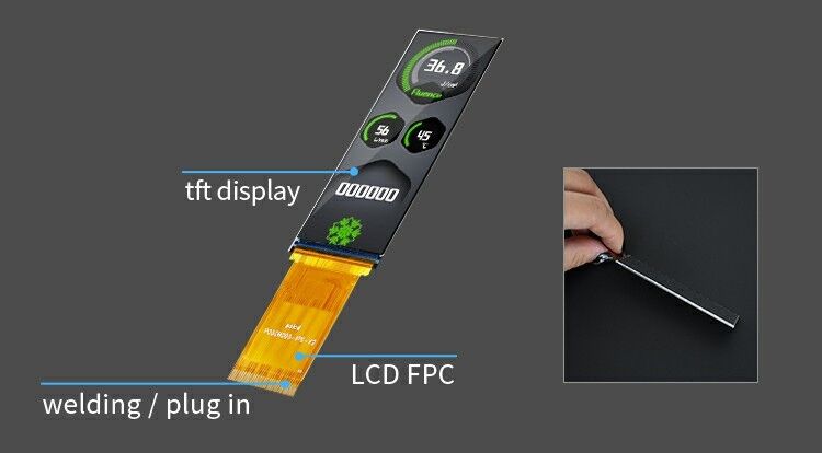 Polcd Display TFT-LCD pequeno de 3,0 polegadas 268*800 RGB Interface Industrial IPS All View Angle Lcd Module