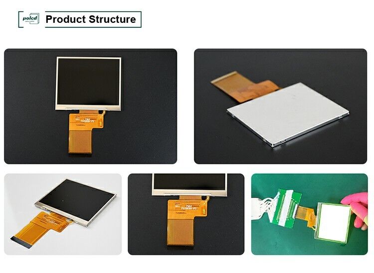 Polcd 3,5 polegadas 320x240 Full Color TFT Display ST7272A unidade ic IPS ângulo de visão 54 pin LCD Display