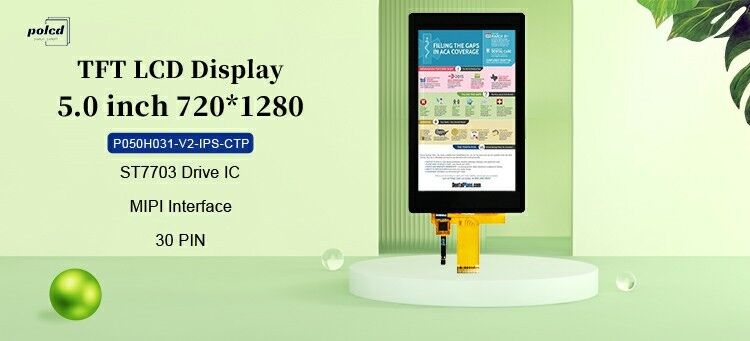 Polcd 5 polegadas Industrial Touch LCD IPS Grande Ângulo de Visão ST7703 ic 5 polegadas 720x1280 TFT painel LCD