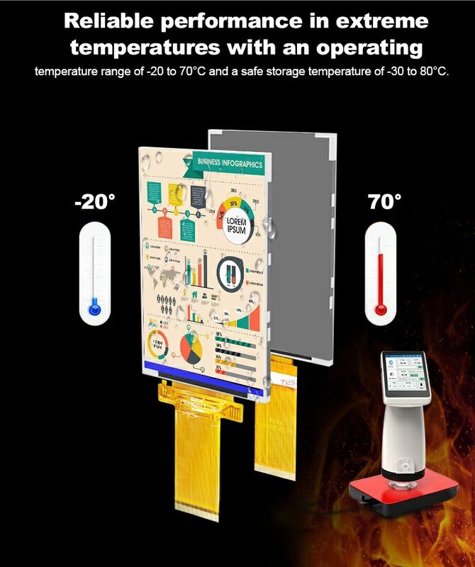 Polcd 3,5 polegadas QVGA LCD Display com 320x480 Resolução MCU SPI Interface Touch Panel 3.5 