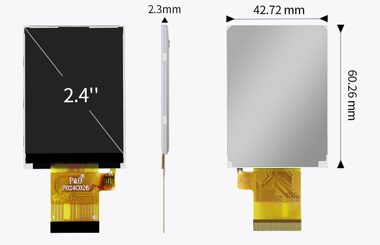 Polcd ST7789V 2,4 polegadas Tft Display 12 0'CLOCK 240x320 Tft LCD Painel de tela