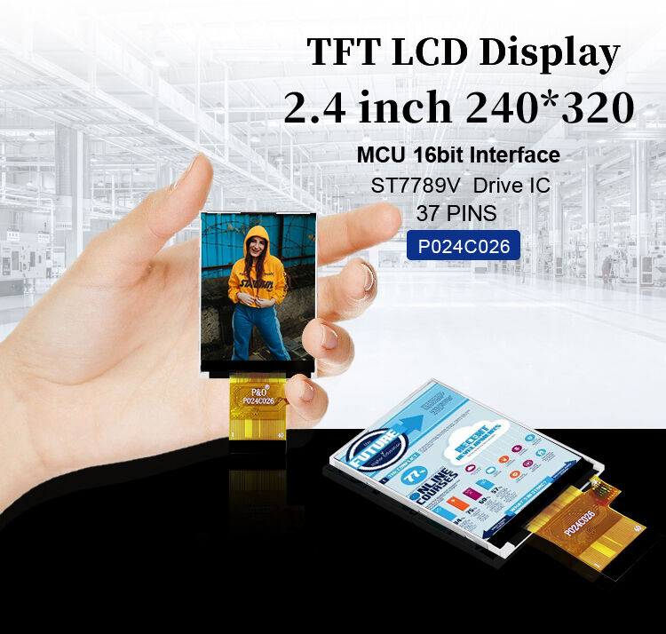 Polcd ST7789V 2,4 polegadas Tft Display 12 0'CLOCK 240x320 Tft LCD Painel de tela