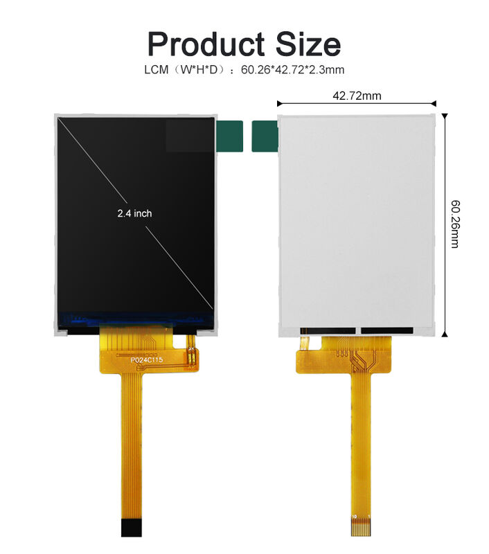 Polcd 260 Nit HD TFT Display 240X320 4 Wire SPI interface Lcd Tft de 2,4 polegadas
