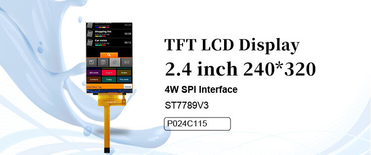 Polcd RoHS Tela LCD TFT de 2,4 polegadas ST7789V3 Módulo LCD TFT 4 fios SPI 240x320 Tela TFT