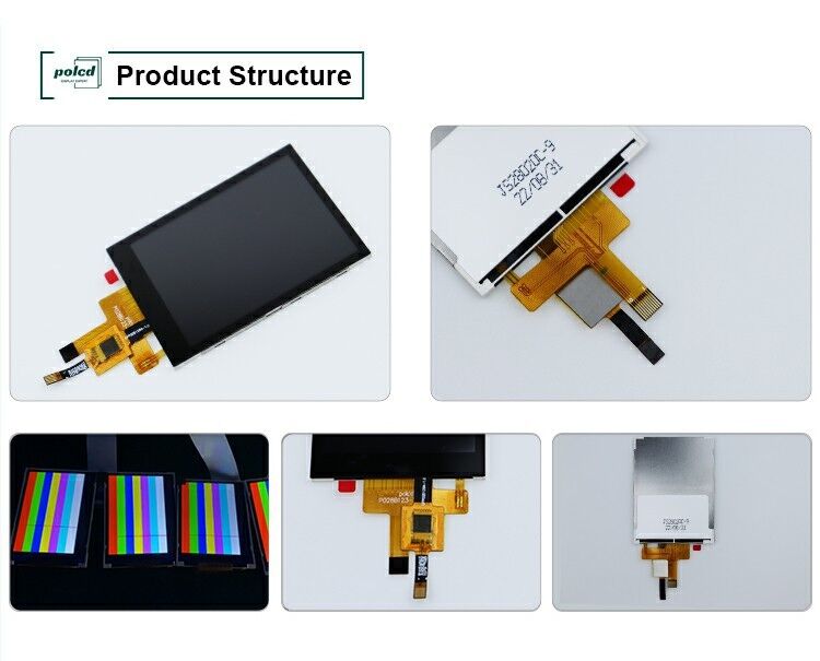 2.8 polegadas 178° Ips Tft Capacitive Touch Screen Full View Angle Spi Interface