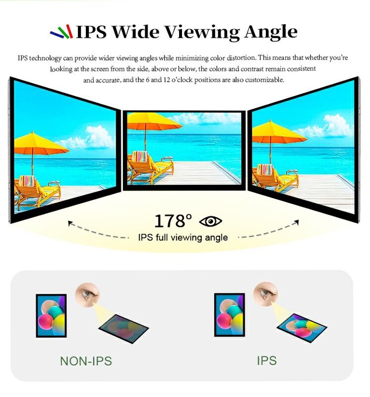 Polcd Alto brilho 5.5 polegadas TFT Screen Module 720x1280 40 PIN LCD Display para Industrial Medical