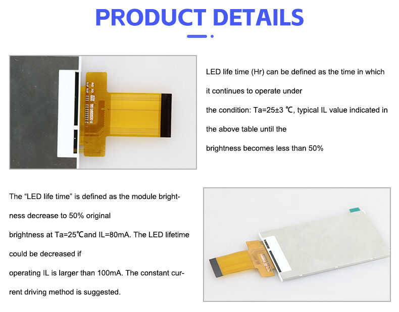 Polcd 3,5 polegadas 320*480 IPS Screen Tft LCD Display Module Panel para câmera