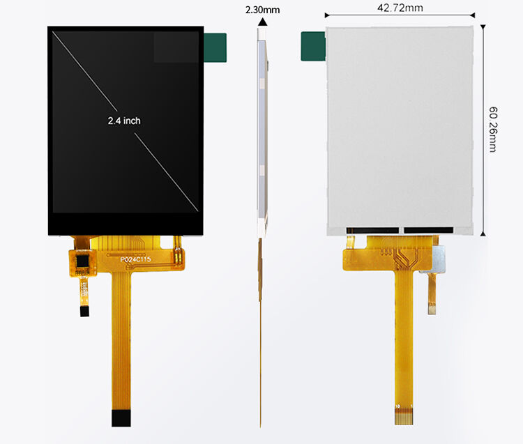 Módulo LCD pequeno com tela sensível ao toque Polcd de 2,4