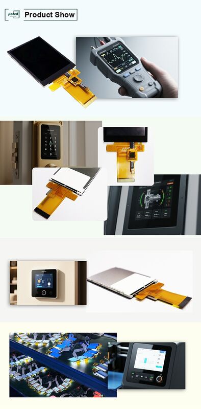 Polcd Custom Industrial 2,8 polegadas painel de exibição RGB resistente à água módulos LCD TFT capacitivos com tela sensível ao toque