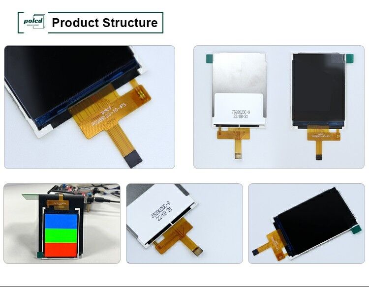 Polcd Wide Temperature 2.8 Inch LCD Modules 240*320 300nit SPI 2.8 IPS Ângulo de visão Tft Lcd Screen