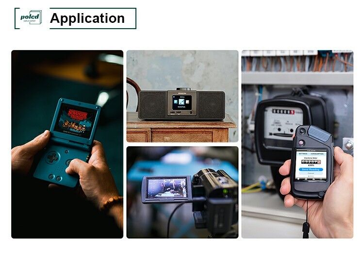 Polcd Wide Temperature 2.8 Inch LCD Modules 240*320 300nit SPI 2.8 IPS Ângulo de visão Tft Lcd Screen