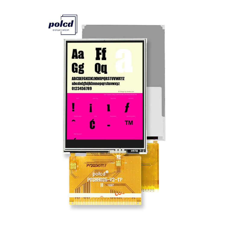 Polcd 240x320 resolução 37 pin TFT LCD ILI9341V unidade ic 2,8 polegadas touch screen