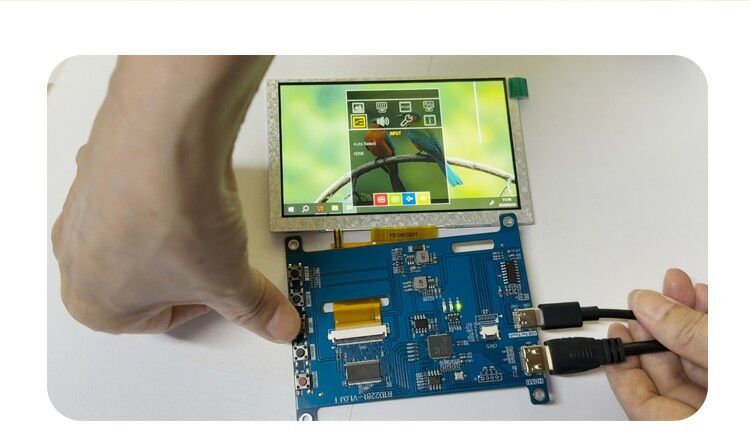 Polcd 4.3 5 polegadas Universal LCD Driver Board HD-MI USB Controller Board RTD2281 para TFT LCD Display Module