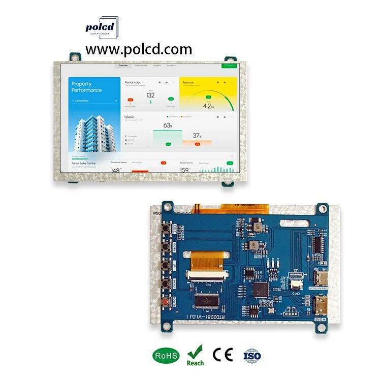 Polcd 4.3 5 polegadas Universal LCD Driver Board HD-MI USB Controller Board RTD2281 para TFT LCD Display Module