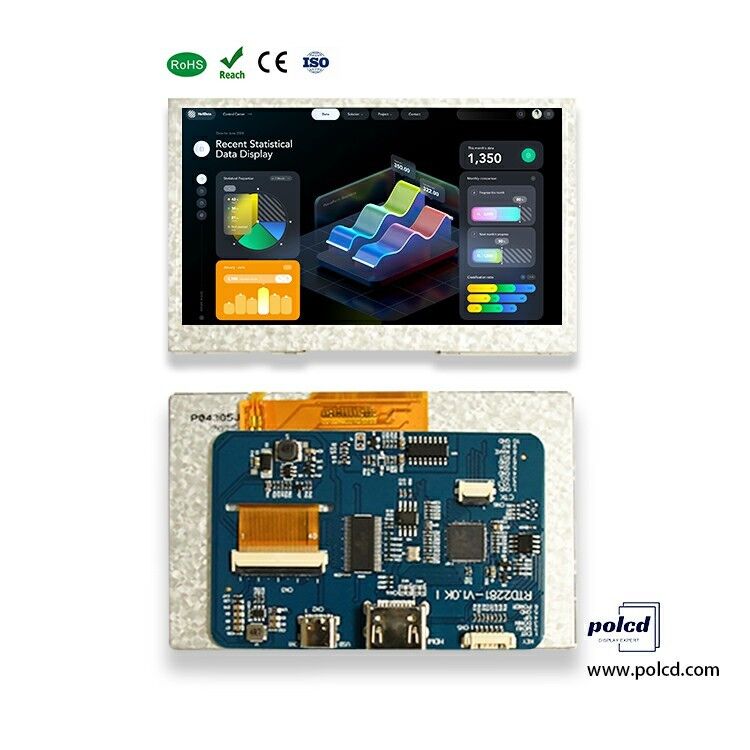 Polcd 4,3 polegadas 5 polegadas multifuncional HD-MI USB LCD placa de driver para monitor DIY Raspberry Pi Display