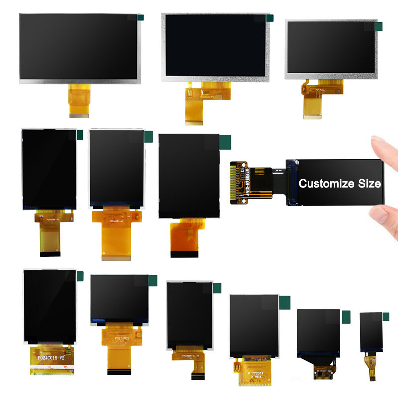 Polcd 80x160 pixels Display TFT 0,96 Módulo LCD TFT de 1,5 mm 400 Nit