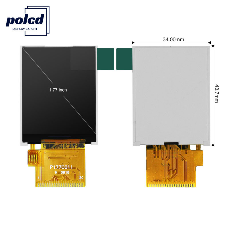 Polcd RGB 24 bits 1,77 Tft Lcd 128*160 ST7262 300 Nit LCD Touch Panel