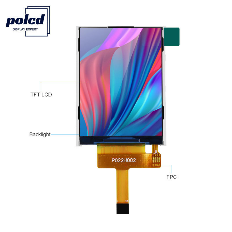 Polcd 240X320 Visor LCD de 2,2 polegadas ST7789V Monitor Tft pequeno 300 Brilho