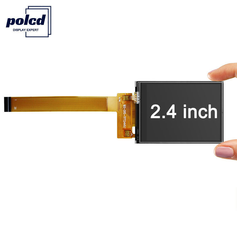 Polcd 8080 MCU 8 bits 2,4 polegadas Tft Lcd ISO9001 240x320 Lcd para comercial