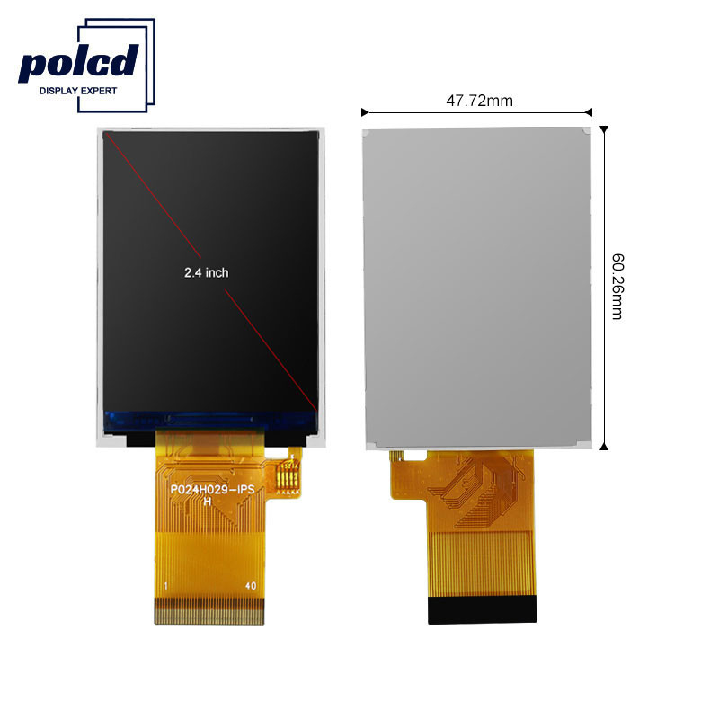 Tela sensível ao toque Polcd 350 Nit Tft 2,4 polegadas 16 bits Display LCD ISO9001