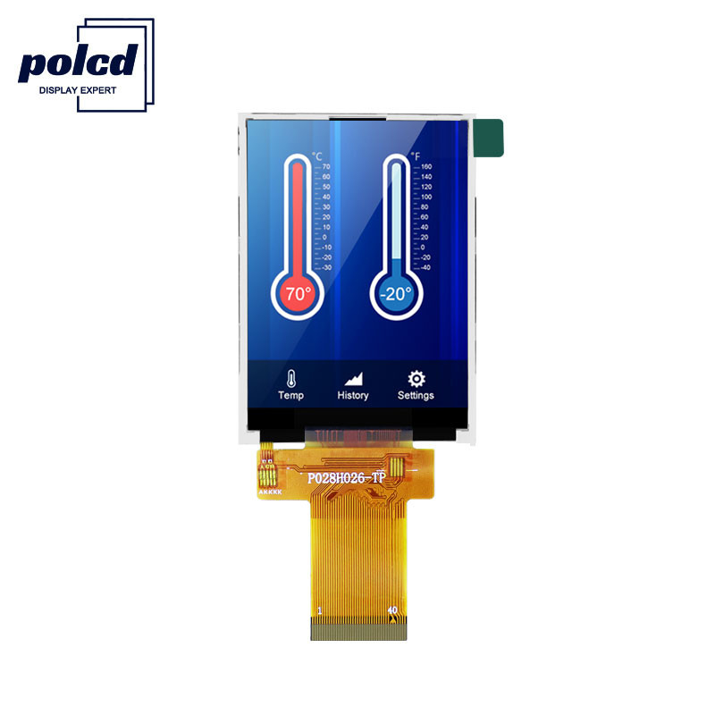 Polcd ILI9341V 2,8 polegadas TFT LCD 350 Nit LCD tela sensível ao toque para médicos