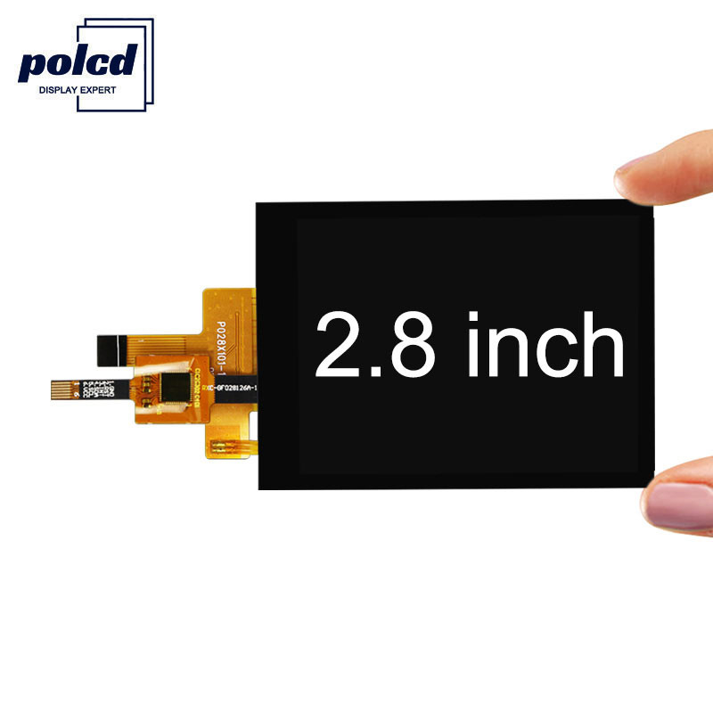 Tela sensível ao toque capacitiva Polcd 300 Nit TFT RoHS 2,8 polegadas TFT Touch Shield