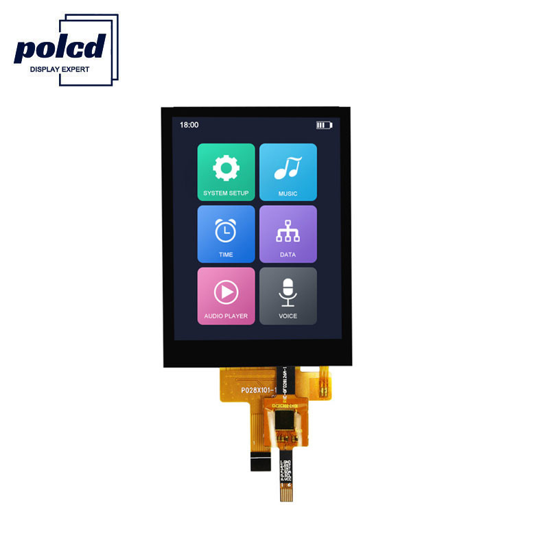 Polcd 4 fios SPI ST7789V 2,8 polegadas Ips tela RoHS TFT tela sensível ao toque para casa