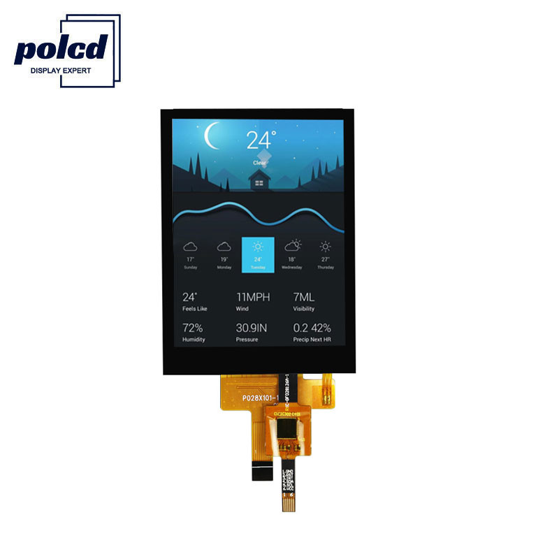 Polcd 240X320 Tft Lcd Tela sensível ao toque capacitiva ST7789V 2.8 Tft Lcd Shield Raspberry Pi