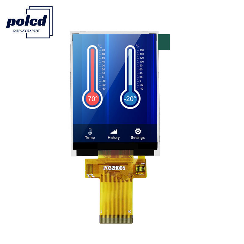 Polcd 350cd/M 3,2 polegadas Raspberry Pi Display ILI9341V Display LCD legível à luz do sol