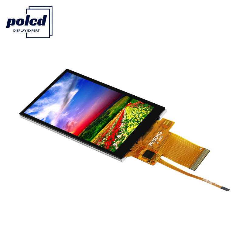 Polcd 450 Brightness Tft capacitivo 8080 MCU 3,5 polegadas Tft Lcd tela sensível ao toque