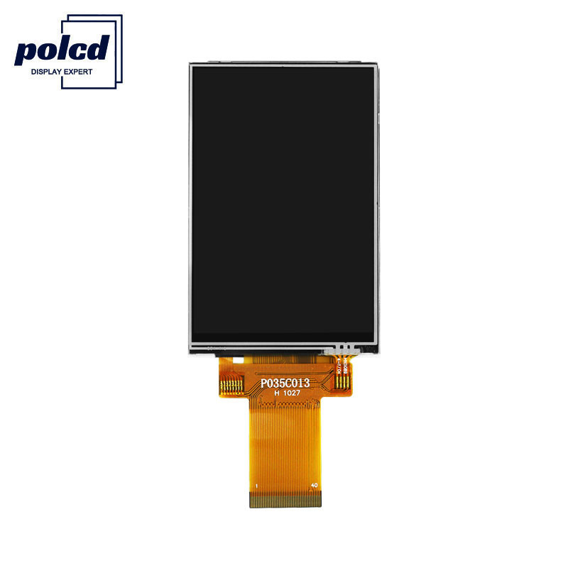Polcd 8080 MCU 320X480 LCD 3,5 polegadas 450 Nit TFT tela sensível ao toque 12 0'CLOCK