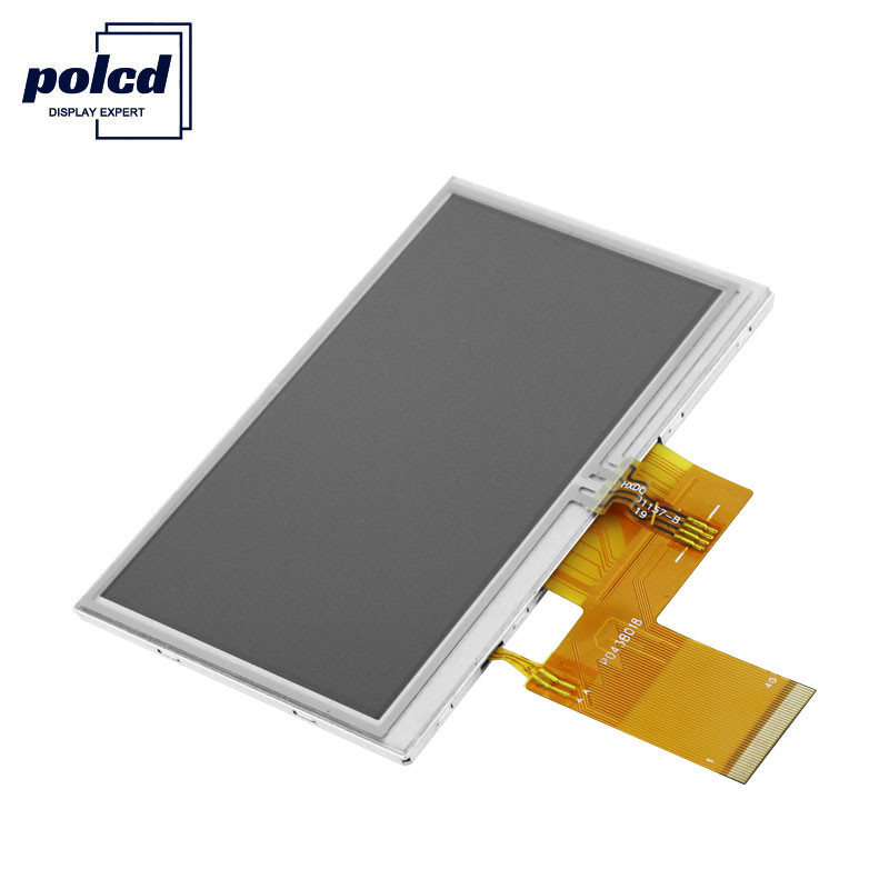 Polcd RGB 24 bits 4,3 polegadas Tft Display 300 Nits Tft capacitivo Touchscreen