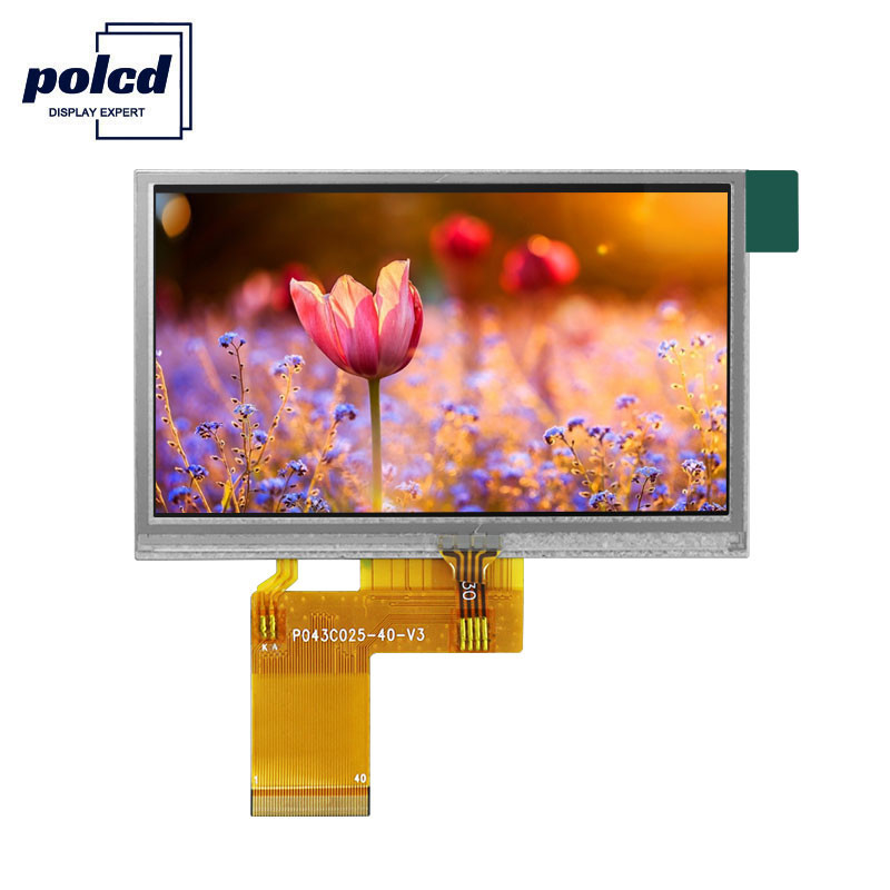 Polcd ILI6485 480x272 TFT LCD Display 4,3 polegadas TFT Resistive Touch Screen 40 pinos