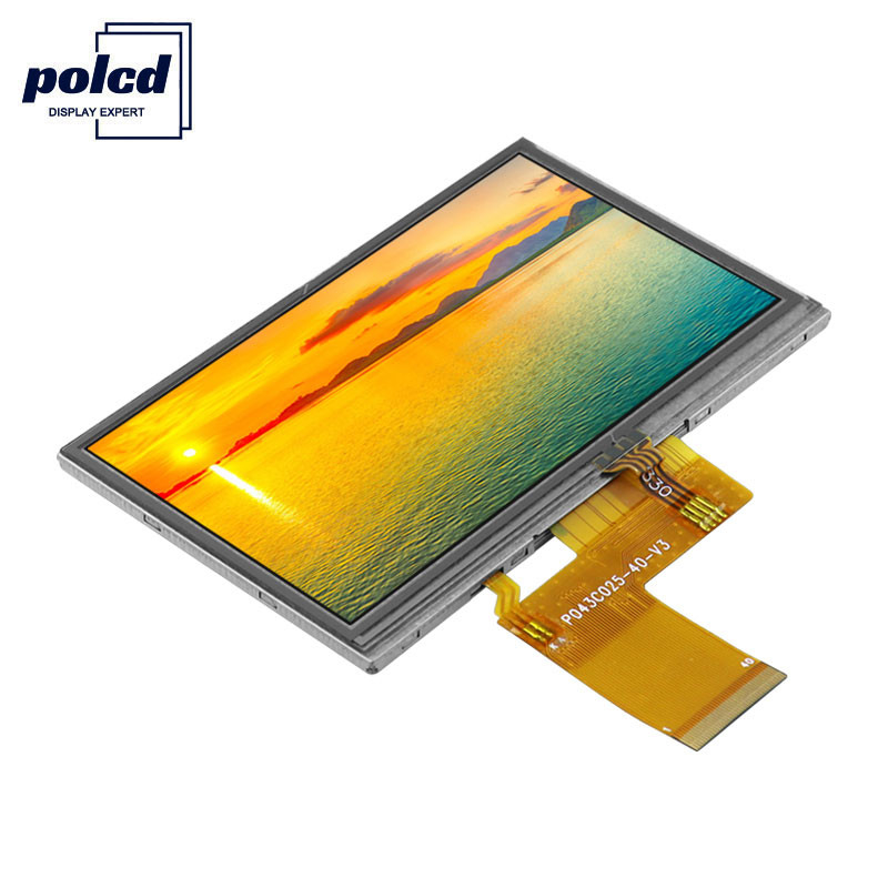Polcd ST7262E43 Tela LCD de 4,3 polegadas 480X272 Tela sensível ao toque LCD 6 horas