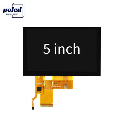 O módulo do tela táctil de um CTP TFT LCD de 5 polegadas indica a relação do RGB 24bit