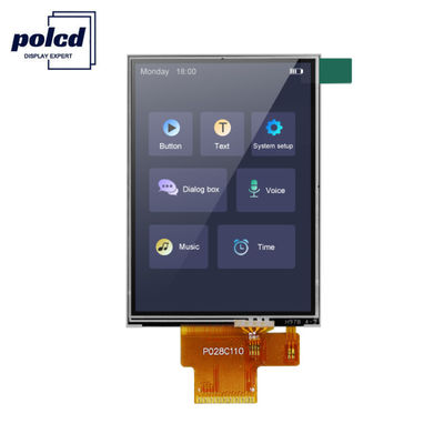 Polcd 260 Nit 240x320 LCD 2,8 polegadas ST7789V Painel de toque LCD 4 fios SPI