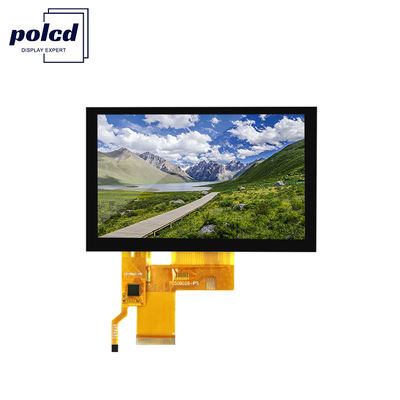 5 polegadas Tft Lcd capacitivo tela sensível ao toque Alto brilho 800x480 Resolução Rgb Interface Ips